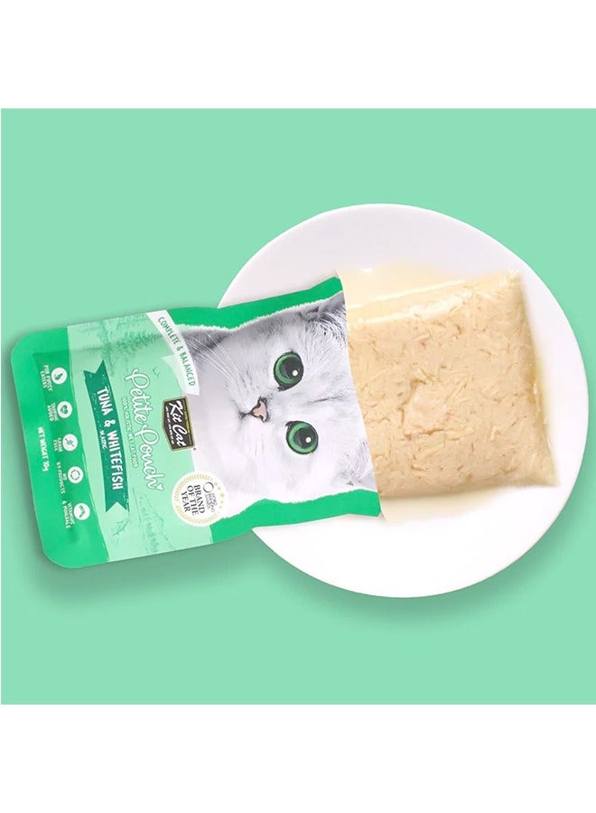 كيت كات طعام القطط الرطب بالتونة والسمك الأبيض - 70 غرام (عبوة من 24 كيسًا) - Image 3